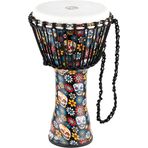 MEINL Perküsyon Seyahat Serisi Djembe - 25,4 cm Ölüler Günü Bitiş Fiber Başlık (PADJ7-M-F)