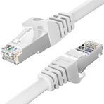 MEIPEK Ethernet Kablosu 5 Metre Cat 6 Yüksek Hızlı 1000Mbps 250MHz Koruması Internet Kablosu Beyaz Lan Kablosu Uzun 15ft Network Kablosu 5M