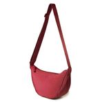 MEISEE Naylon Hilal Crossbody Çanta Kadın Erkek Fanny Paketi Crossbody Çanta Börek Hafif Seyahat Sling Çanta, Şarap Kırmızısı, Sevimli