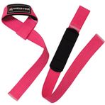 Meister taşıma kayışı için kaymaz ağırlık kaldırma Straps Grip (çift) Pembe