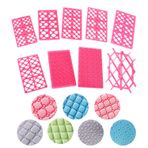 meizhouer 9 parçalı kabartma seti, fondan, pasta, pişirme, şekerleme, dekorasyon, kurabiye aleti, mutfak aksesuarı için