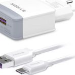 meizu Pro 6 Plus Uyumlu Type-c Girişli Şarj Aleti Cihazı Adaptör+Kablo 3.0A Q32