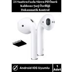 Meizu/general Mobile Tüm Modellerle Uyumlu 2.nesil A Kalite Beyaz Bluetooth Kablosuz Kulaklık