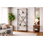 Mek Çapraz Kitaplık, Traverten, 80 Cm