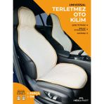 Meka Part Terletmez Koltuk Kilimi Tekli Oto Kilim Bej Universal Kılıf 1 Parça Ön koltuk Için