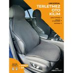 Meka Part Terletmez Koltuk Kilimi Tekli Oto Kilim Siyah Universal Kılıf 1 Parça Ön koltuk Için