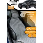 Meka Part Terletmez Oto Koltuk Koruyucu Kılıf %100 Pamuk 5 Li Tam Set Füme Beyaz Chery Tiggo 7 - Füme - Beyaz