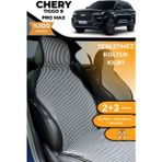 Meka Part Terletmez Oto Koltuk Koruyucu Kılıf %100 Pamuk 5 Li Tam Set Füme Beyaz Chery Tiggo 8 - Füme - Beyaz