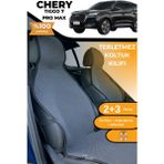Meka Part Terletmez Oto Koltuk Koruyucu Kılıf %100 Pamuk 5 Li Tam Set Füme Chery Tiggo 7