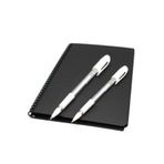 MEKAFİX 40 Yaprak 80 Sayfa A5 Siyah Defter Ve 2 Adet Beyaz Kalem Hediye