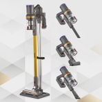 Mekalux V9 Pro Kablosuz Şarjlı Süpürge 350W - Altın