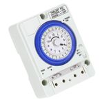 Mekanik Zamanlayıcı 24 Saat Hafif Fırın Için 24 Saatlik Bir Denge kontrolörü, 100-240V AC, ABS Malzemesi, Kurulumu Kolay