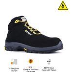 Mekap Pro Gripper Energy Gpr-54 S3 Siyah Microfiber Fiberglass Burun Vibram Taban Elektrikçi Iş Botu