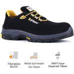 Mekap Pro Gripper Executive Low Gpr-55 S3 Src Hro Fiberglass burun Iş Ayakkabısı - Siyah