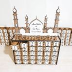 MEKECE Ramazan Takvimi Rtm-01 | Eğitici Ahşap Oyuncak - Çekmeceli Ramazana Özel Hediye Kutuları - Ahşap - Bej - 50 x 39 x 10 cm Kasa - 7,5 x 6 x 5,5 cm Çekmece - 3mm MDF