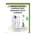 Meks 1080P Wifi Spor Kamerası Su Geçirmez Mini Aksiyon Kamera - HEP-6409-4617