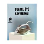 MEKs 2200 Watt Buharlı Ütü Kahverengi Seramik Taban Şok Buharlı - Hep-8472-1475