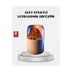 MEKs 280Ml Alev Işıklı Ultrasonik Hava Nemlendirici Sessiz Ve Usb Şarjlı - Hep-5578-7249