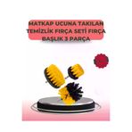 Meks 3 Parça Matkap Ucu Temizlik Fırçası Dayanıklı Naylon Kıllı - HEP-7040-2786