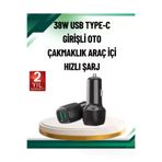 MEKs 3A Güç Kapasiteli Usb & Type-C Çakmaklık Şarj Adaptörü - Hep-1465-8784