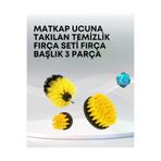 Meks 3’lü Matkap Ucu Temizlik Fırçası Seti Çok Amaçlı - HEP-9678-9858