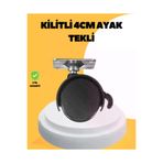 MEKs 4 Cm Kilitli Mobilya Tekerleği Tekli Sessiz Ve Dayanıklı - Hep-7670-6153