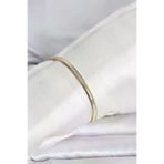 Meks 5886 14K Gold Renk Yassı Yılan Zincir Model Kadın Bileklik