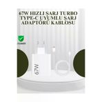 MEKs 67W Güçlü Şarj Adaptörü Ve Turbo Kablo Uzun Ömürlü Dayanıklı Tasarım - Hep-3050-7084