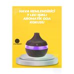 MEKs 7 Renk Led Işıklı Ultrasonik Aroma Difüzör 300 Ml - Hep-1858-9602