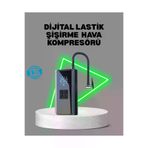MEKs 80W Kablosuz Dijital Ekranlı Taşınabilir Lastik Şişirme Pompası - Hep-3191-5162