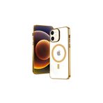MEKs Ally Iphone 12 - 12 Pro 6.1Inç Magsafe Uyumlu Renkli Kenar Silikon Kılıf-(5775) - Hep-2317-1275