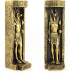 Meks Anubis Figürlü Mumluk - Çok Renkli