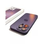 Meks Apple İphone Uyumlu Ag Glass Buzlu Lens Korumalı Cep Telefonu Kılıfı