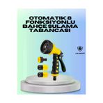 MEKs Ayarlanabilir Basınçlı 8 Modlu Bahçe Sulama Tabancası Hortum Aparatı - Hep-6272-5060