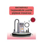 MEKs Çok Fonksiyonlu Araç Bisiklet Top Uyumlu Elektrikli Hava Pompası - Hep-7810-2949