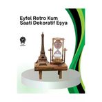MEKs Dekoratif Kum Saati – Ahşap Malzeme Hediyelik Masa Aksesuarı - Hep-4912-7385