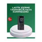 MEKs Dijital Lastik Pompası Çok Amaçlı Taşınabilir Kompresör - Hep-2172-1061
