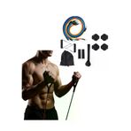 MEKs Direnç Seviyeli Pilates Ve Fitness Egzersiz Bandı Seti Kapı Askılı - Hep-2991-9516