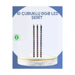 MEKs Dış Mekan Led Kayan Yıldız Işığı 10 Çubuk Aydınlatma - Hep-4917-4694