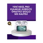 MEKs Dokunmatik Ekranlı Bluetooth Kulaklık Anc Gürültü Önleme Suya Dayanıklı - Hep-1818-2011