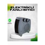 MEKs Fanlı Elektrikli Isıtıcı Termostatlı Güvenli Yanmaz Plastik Gövde - Hep-9470-6041