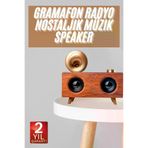 MEKs Gramafon Nostaljik Radyo Yüksek Ses Kalitesi Usb Tf Kart Aux - Hep-5029-4470