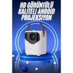 MEKs Hd Ayaklı Portatif Projeksiyon Cihazı Bluetooth Wifi Akıllı Android İşlemcili - Hep-7028-7399