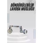 MEKs HEP-1161-2500 Dönebilen Musluk Başlığı Akrobat Mutfak Banyo Musluk Ucu Başlığı Oynar Baş - Hep-1161-250