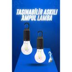 MEKs HEP-1379-1735 Askılı Kırılmaz Led Işık Kamp Bahçe Lambası Taşınabilir Led Ampul Şarjlı - Hep-1379-173