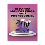 MEKs HEP-1839-1689 12 Parça Yumuşak Kıllı Makyaj Fırçası Seti Yüz Ve Göz Makyajına Uygun Prof - Hep-1839-168