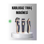 MEKs HEP-2104-9998 Unisex Şarjlı Saç Ve Sakal Tıraş Makinesi – Ayarlanabilir Tarak Başlıkları - Hep-2104-999