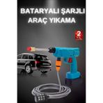 MEKs HEP-4923-1498 Şarjlı Ve Yüksek Basınçlı Oto Yıkama Makinesi Ve Sulama Tabancası Bahçe Yı - Hep-4923-149