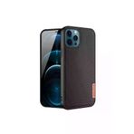 MEKs HEP-5043-6828 Dux Ducis Fino Serisi Iphone 12 Pro Max Kılıf Premium Dokuma Silikon Kılıf-(5775 - Hep-5043-682