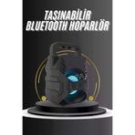 MEKs HEP-5634-3451 Kablosuz Bluetooth Hoparlör Ses Bombası Rgb Işıklı Taşınabilir Yüksek Ses Ka - Hep-5634-345